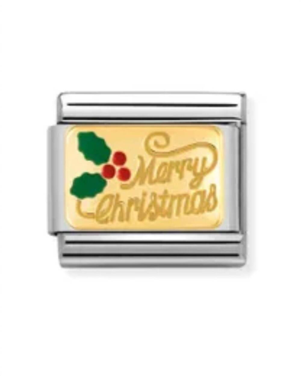 NEW NOMINATION holiday composable classic links in merry christmas